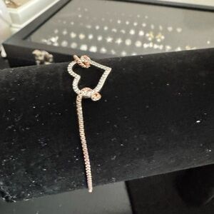 Rose Gold Heart Bracelet